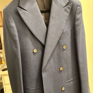 SOLD!!Men's Double-Breasted Blue blazer from suitsupply